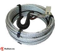 Канат 9,1 мм (120 м) для лебедки с Кч-1,0т 320А опрессовка фото №1