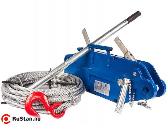 Лебедка рычажная тросовая TOR МТМ 1600, 1,6 т, L=20м (стальной корпус)  фото №1