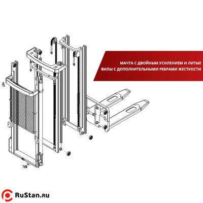 Самоходный Штабелер с Платформой для Оператора BX-4520 OXLIFT  4,5 м 2000 кг фото №2 Самоходный Штабелер с Платформой для Оператора BX-4520 OXLIFT  4,5 м 2000 кг фото №2
