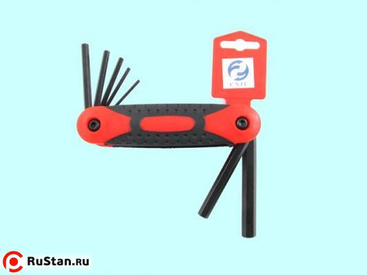Набор ключей Шестигранных из  7шт (2,5;3;4;5;6;8;10мм) в пласт. корпусе CrV "CNIC" (2254) фото №1