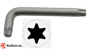 Ключ TORX  Т10 L 90х14мм CrV "CNIC" фото №1