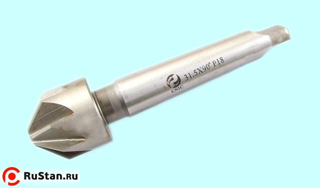 Зенковка d25,0х 29х121 конус  90° Р18 к/х Z=6 КМ2 DIN335B "CNIC" фото №1