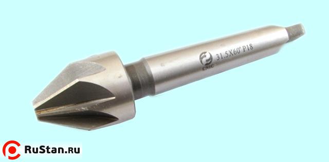 Зенковка d63,0х 58х200 конус  60° Р18 к/х Z=10 КМ4 DIN334B "CNIC" фото №1