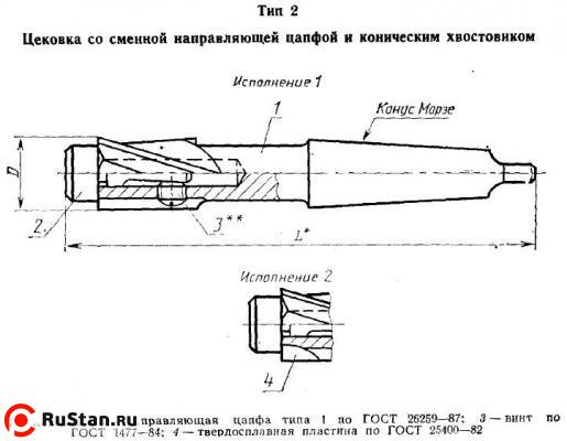 Цековка D 29,0 х d22,0х180  к/х со сменной направляющей цапфой КМ3  фото №1