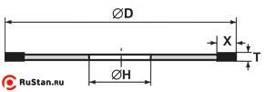 Диск отрезной алмазный 1A1R 200х1,2х5х32 АС15 160/125 М2-01 50% 16,2 кар. (Полтава) фото №1