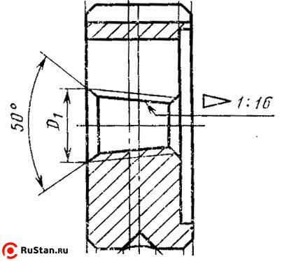 Плашка Трубная коническая   R    1/2", 14 ниток/дюйм, dнар.45мм Р6АМ5 "TLX" фото №1