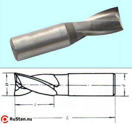 Фреза Шпоночная d 6,0х20х50 ц/х Р6М5 фото №1