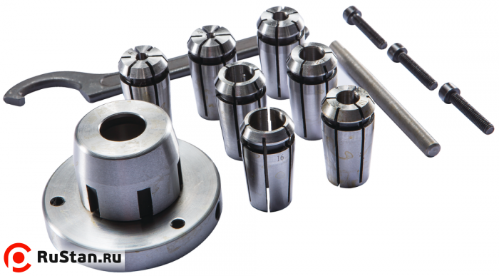 Цанговый патрон с цангами 4, 6, 8, 10, 12, 14, 16 мм фото №3 Цанговый патрон с цангами 4, 6, 8, 10, 12, 14, 16 мм фото №3