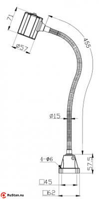 Светильник станочный светодиодный M3S-220V фото №3 Светильник станочный светодиодный M3S-220V фото №3