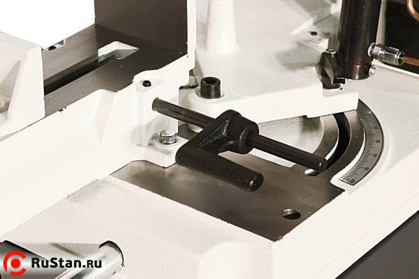 Боковой упор позволяет быстро выставить заготовку на нужный размер и получать детали с высокой степенью повторяемости. фото №8 METAL MASTER BSM-128HDR фото №8