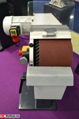 Ленточно-шлифовальный станок Optimum BSM 150 - рабочая зона с защитным стеклом фото №3 Ленточно-шлифовальный станок Optimum BSM 150 - рабочая зона с защитным стеклом фото №3