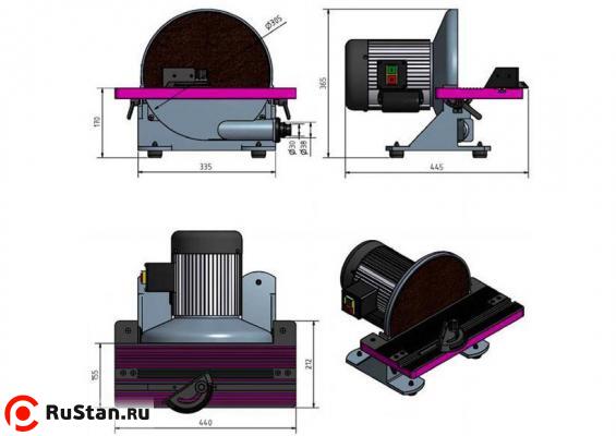 Габариты станка OPTIgrind TS 305 фото №6 OPTIgrind TS 305 фото №6