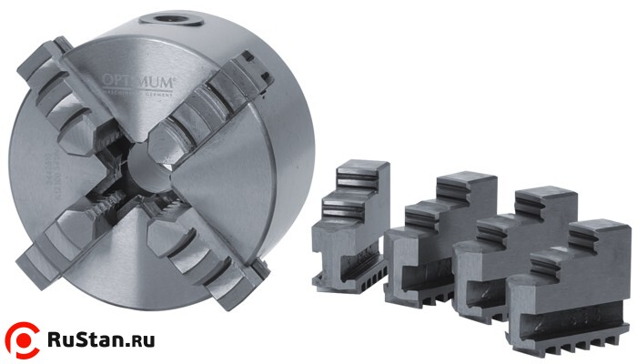 Четырехкулачковый токарный патрон Optimum ø 160 мм фото №2 Кулачки для 160 мм патрона фото №2