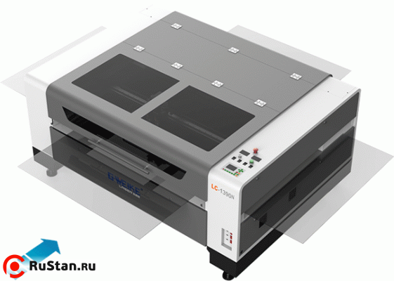 Лазерный станок для гравировки и резки фанеры акрила LC1390N (150W Reci С6, CW5200, Ruida) фото №6 LC1390N (150W Reci С6) фото №6