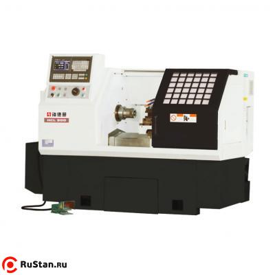 Токарный станок с ЧПУ HCL 300 с устройством подачи прутка фото №1