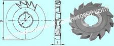 Фреза дисковая 3-х сторонняя 160х12х40, Z=16 ВК8 с разнонаправл.зубьями