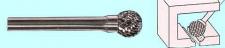 Борфреза тв.спл. сферич.d10х9х6х65 Х-образн.насечка (D10 09Х06) 