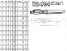 Цековка D 26,0 х d16,0х180 к/х Р6АМ5 с постоянной направляющей цапфой, КМ3 