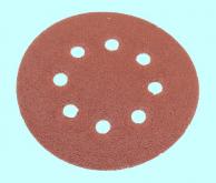 Диск из шлифшкурки 125мм 14А Р 80 самозацепляемый на липучке с перфорацией 