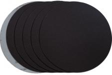 Диск шлифовальный на велкро основе P120, 300мм / без отв., черный, 5 шт.